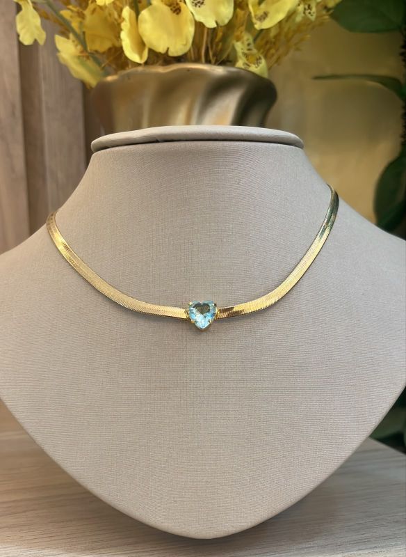 CHOKER FITA COM CORAÇÃO