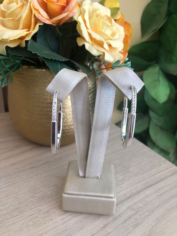 BRINCO DE ARGOLA GRANDE COM CRAVEJADO