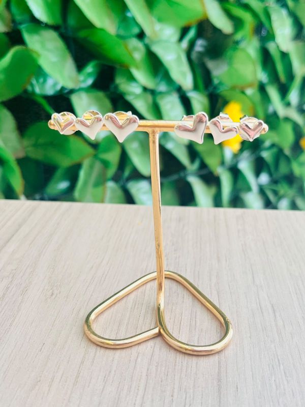 BRINCO TRIO CORAÇÕES LISO