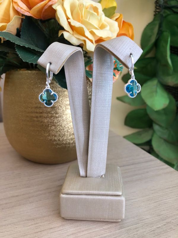 BRINCO ARGOLINHA DA VAN CLIFF AZUL