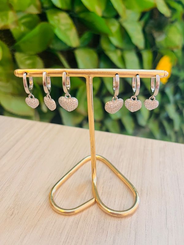 BRINCO TRIO CORAÇÃO AÇO