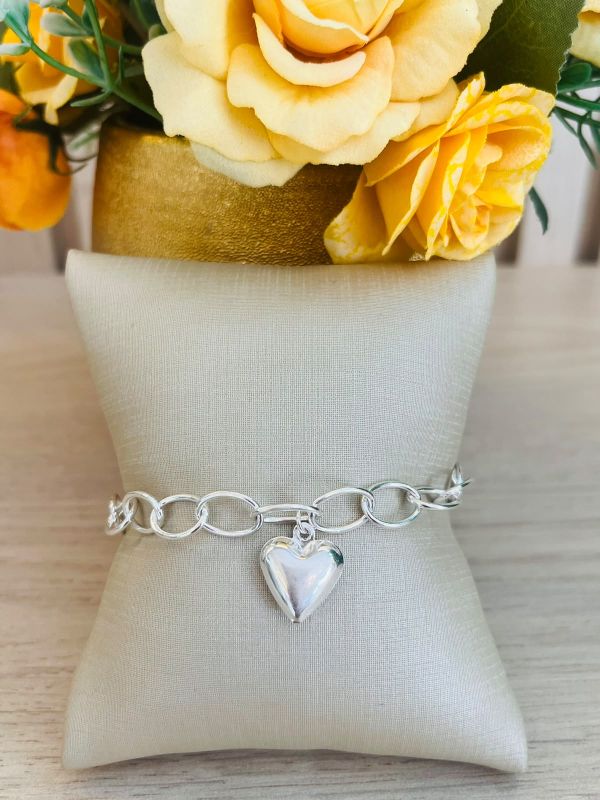 PULSEIRA ELOS MEDIOS COM CORAÇÃO