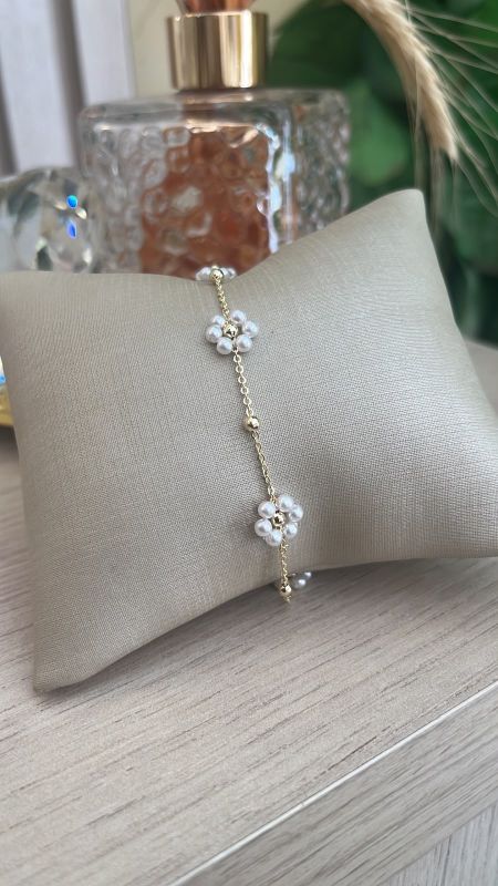 PULSEIRA FLORZINHA DE PEROLA
