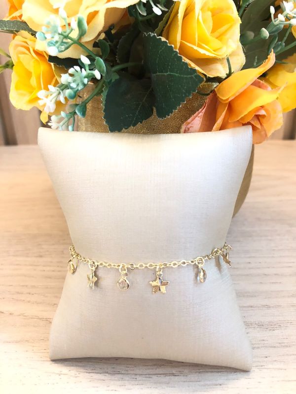 PULSEIRA ESTRELA COM BOLONHA DE CRISTAIS
