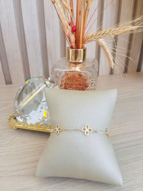 PULSEIRA FLOR COM CRISTAIS