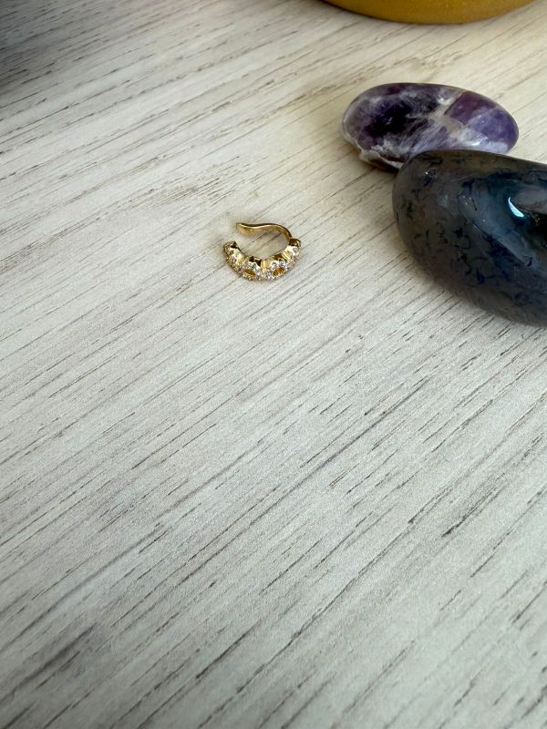 PIERCING FAKE REDONDO CRAVEJADO