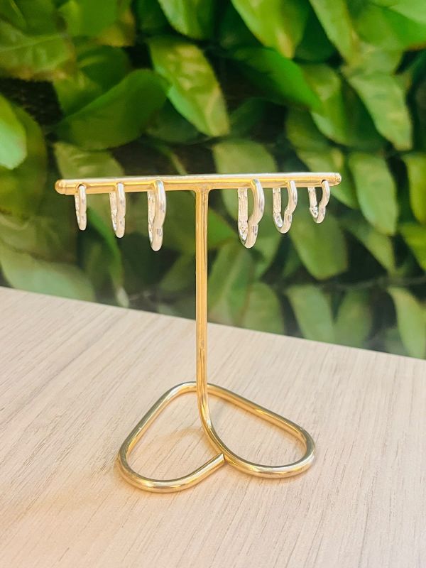BRINCO TRIO DE ARGOLA CORAÇÃO