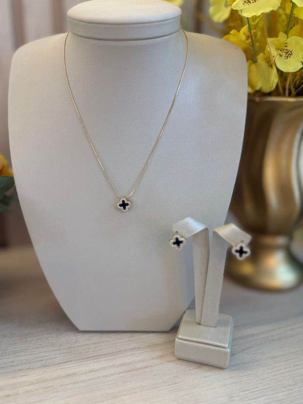 CONJUNTO VAN CLIFF CRISTAL CRAVEJADO