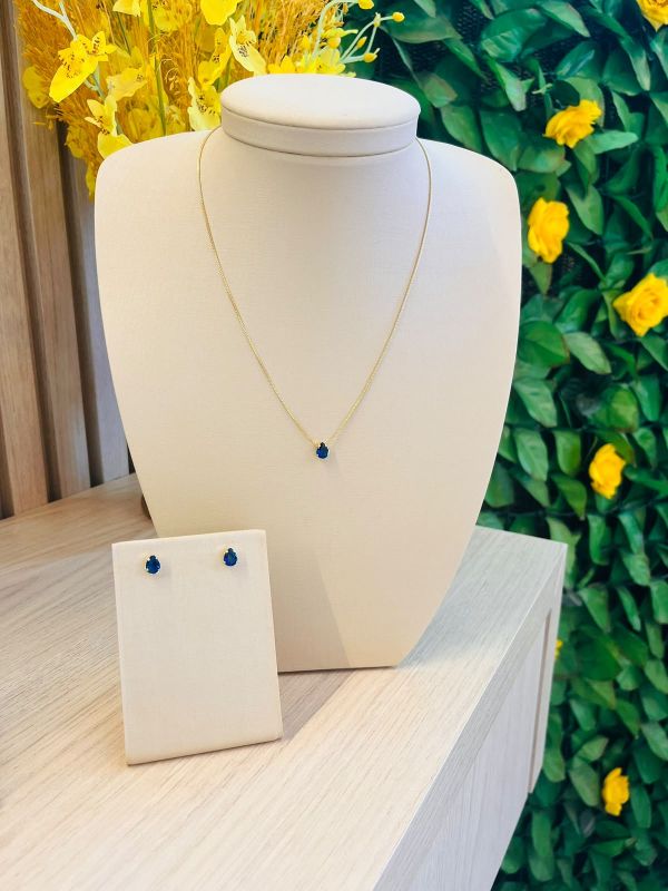 CONJUNTO GOTA PEQUENA DELICADA AZUL