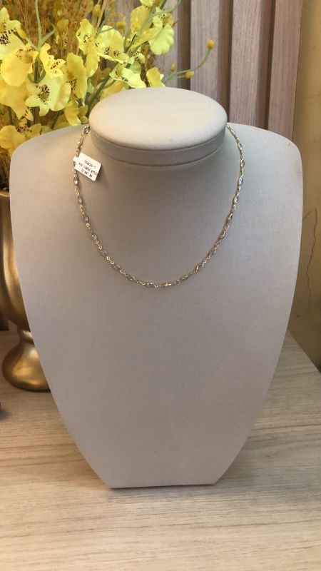 COLAR PONTO OVAL CRISTAL