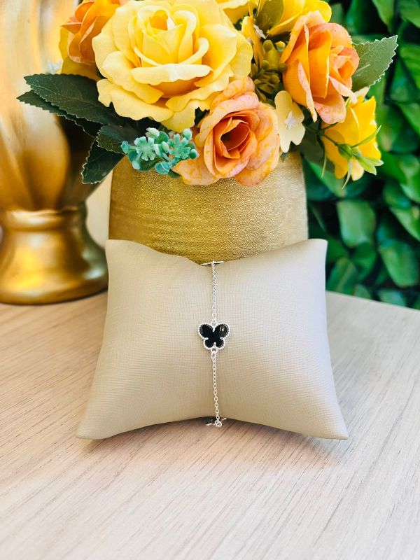 PULSEIRA DUAS BORBOLETA MAIS DUAS FLOR