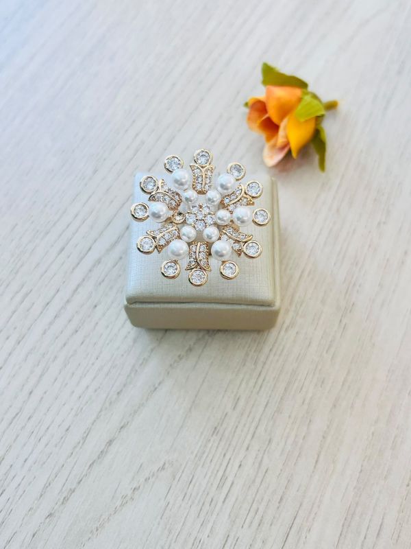ANEL PEROLAS COM ZIRCONIA