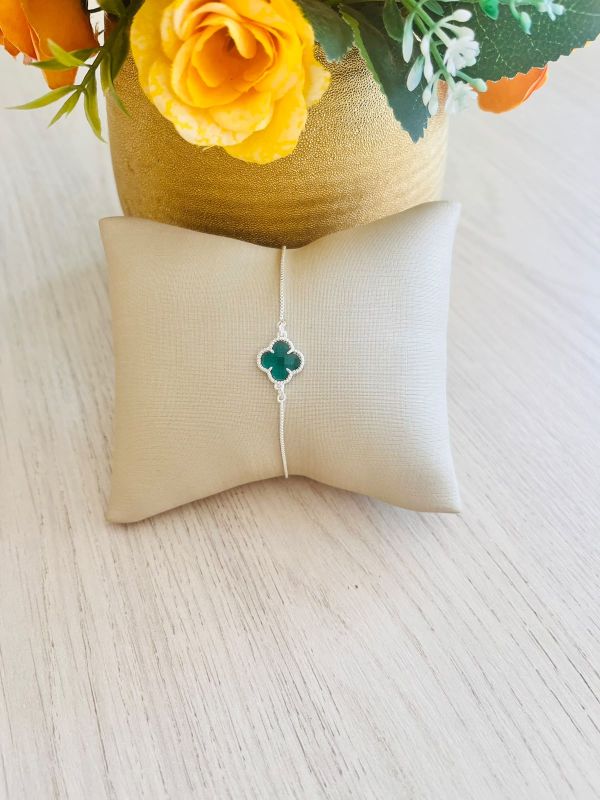 PULSEIRA UMA FLOR DA VAN CLIFF VERDE