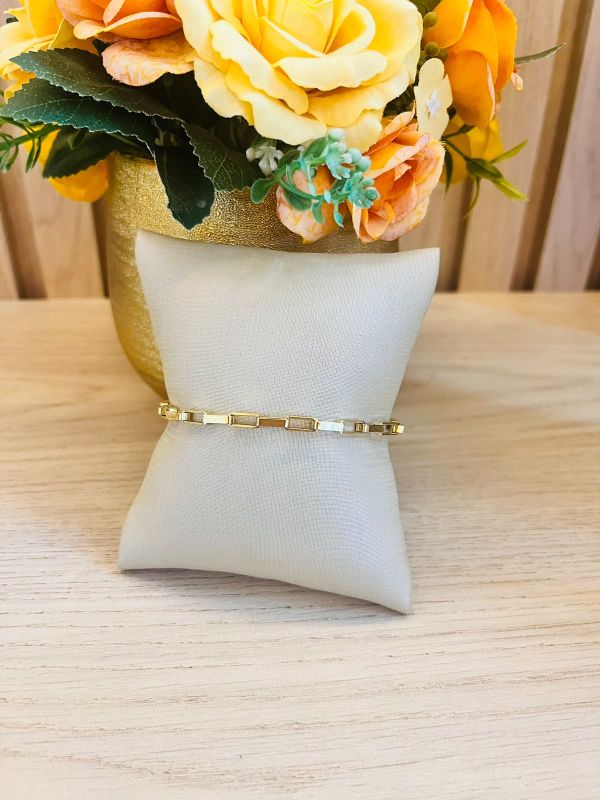 PULSEIRA MASCULINA ELO RETANGULO