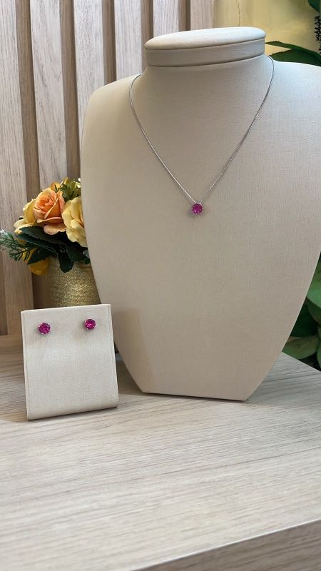 CONJUNTO PEDRA REDONDA PINK