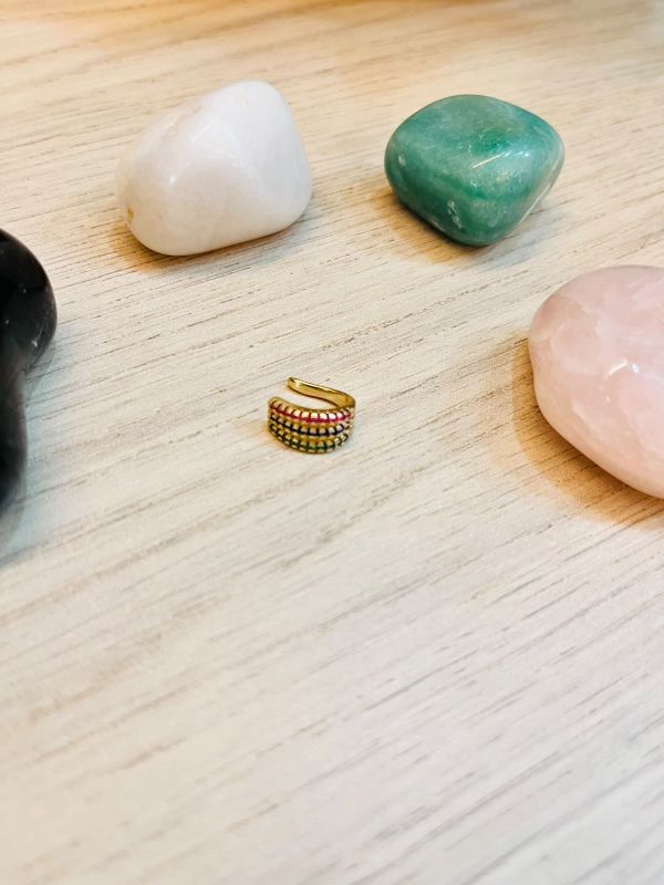 PIERCING FAKE CRAVEJADO ZIRCONIA COLORIDA