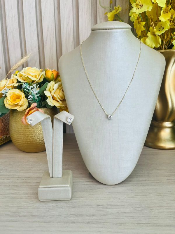 CONJUNTO PEDRA DE ZIRCONIA