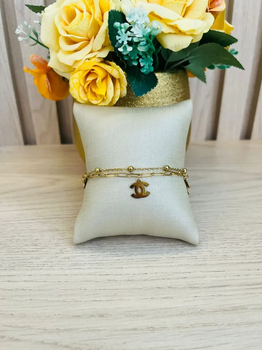PULSEIRA DUPLA CHANEL AÇO